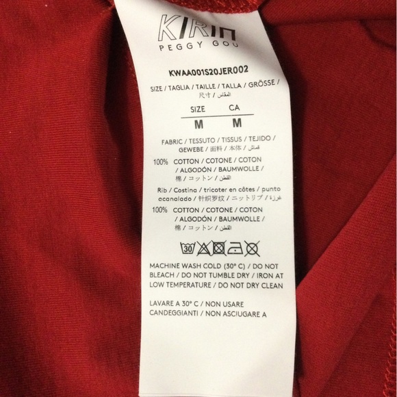 Kirin Personal DJ Red Cotton Designer Tee Women’s Size M - Picture 6 of 9